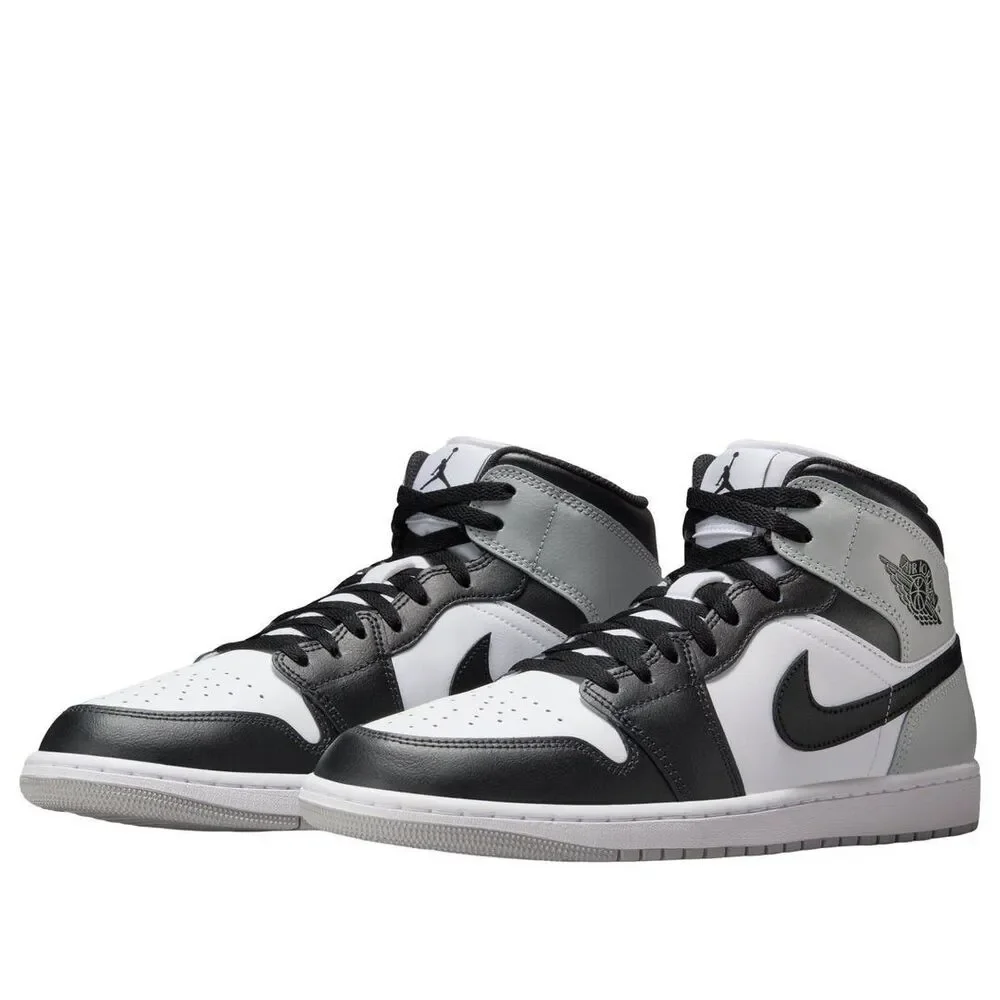 Air Jordan 1 Mid Barons Grey Black White DQ8426-101 Men's Size 11
